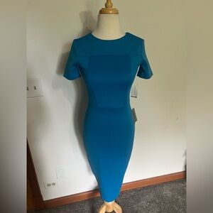 Alexia Admor Blue Midi Dress, XS/S